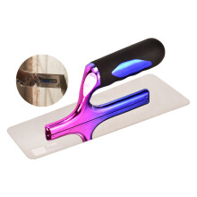 Stainless Steel Italian Art Paint Trowel Round Corner Trowel For Venetian Plaster Polishing Tool For Silica Mud And Mold