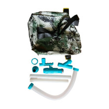 Backpack Fertilizer Spreader with Large Capacity Waterproof Cloth Bag and 35.4in Adjustable Hose