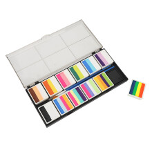 Kit di Pittura per Viso Lavabile e Sicuro, 120g, 10g/piatto, Piatti di 2-4 Colori