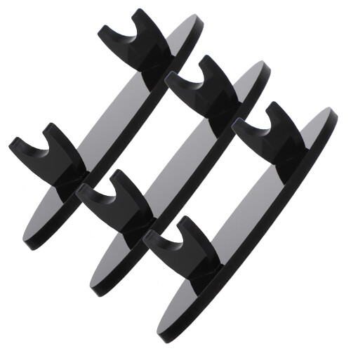 3Pz Penne Acrilico Nero Design Moderno Porta Penna E