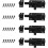 Sliding door lock - Unspecified - 4 pieces - Aluminum alloy - Secure - Easy to install 1