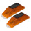 2pcs Solar Strobe Warning Light Waterproof, 15x4.2cm, 500m Range 1