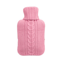 Funda De Punto 1L Para Botella Agua Caliente Alivio Dolor (Rosa)