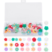 Resin Blumen Pin Metall Dekoration