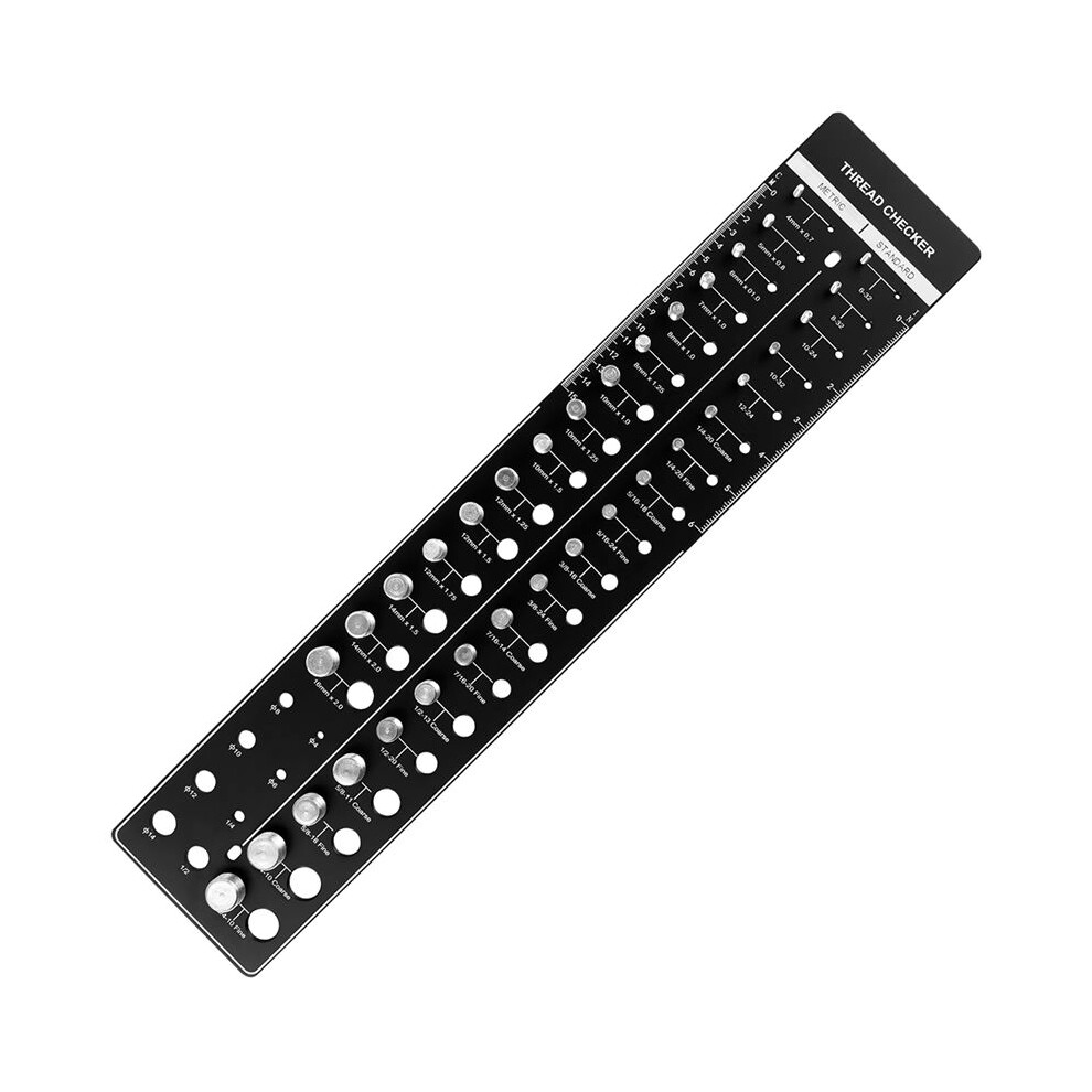 Car 28 Hole Screw Nut And Bolt Thread Checker Screw Measuring Gauge Male Gauge Precision Thread Identifier Gauge 6032746081399