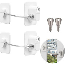 Childproof Window Safety Locks No Drilling Required White Child Safety French Style Refrigerator Lock