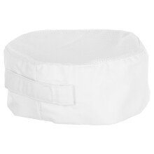 atmungsaktive Mesh-Schädelkappe für Köche, verstellbar, weiß