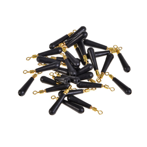100 unid conector isca flutuante com cabeça de cobre para pesca tam s