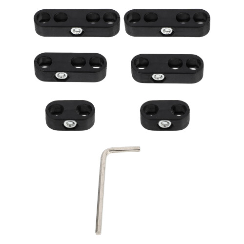 conjunto de separadores de cabos de vela cromados para automóvel