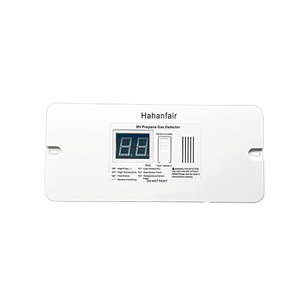 Digital Rv Propane Gas Detector With 85Db Loud Alarm, 12V, For Trailer, Motorhome, Motorcoach White 6032429444428