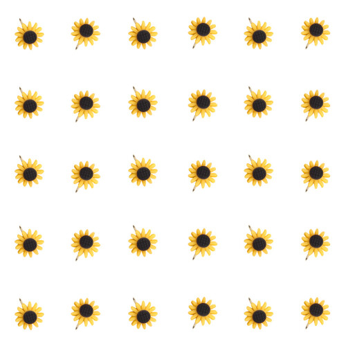 30 Unidades Alfinetes Decorativos De Girassol Multi-Função
