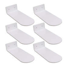 6 Stück Acryl-Schuhregale zum Aufhängen, 7,9 Zoll, weiß, Organizer