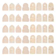40St Oändrade Träfairy Doors Kit För Trädgård, Dockhus Och Hantverk