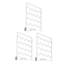 3Pcs Multipurpose Skåp Hyllavskiljare Plast Spikfria
