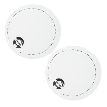 2Pièces Stickers Protecteurs De Batterie En Pet Blanc Pour Batterie