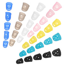 35 unid. protetores ponta dedos em silicone para prática de guitarra
