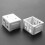 16pcs 1 Inch Blind Brackets White Profile Box Mounting Bracket Window Blinds Headrail Bracket 4