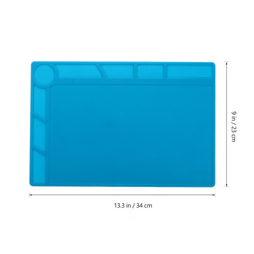 Heat Insulation Work Pad Heat Resistant Soldering Silicone Mat 1