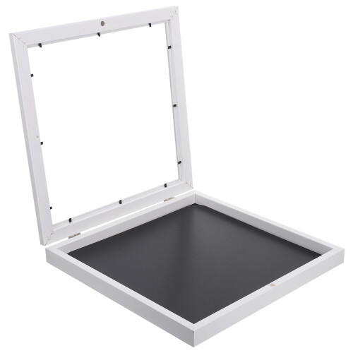 shadow box frame with shatter-resistant glass 12.97x12.97x1.45in