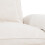 Living And Home Chenille Sectional Sofa with Ottoman and Lumbar Pillows, White 5