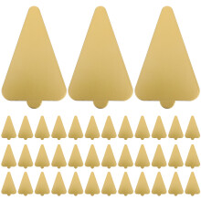 50pcs golden triangle cardboard cake bases for mousse and dessert