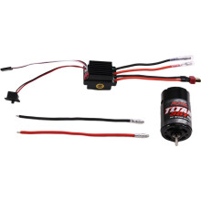 Moteur à Balais 550, Contrôleur de Vitesse Étanche 320 A, Ensemble Combiné pour Voiture Télécommandée 1/10, Chenille Axiale SCX10 35T