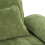Living And Home Chenille Sectional Sofa with Ottoman and Lumbar Pillows, Green 5