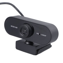 1080P Computer Webcam with Microphone, Clear Video & Voice for Conference