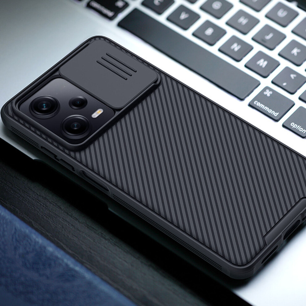 Shockproof Tpu Pc Phone Case For Redmi Note 12 Pro 5G, Black 9491388647351