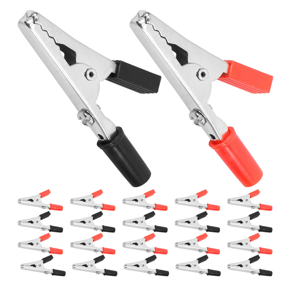 100Pcs Insulated Alligator Clips Heavy Duty Battery Test Clamps 3622752951316
