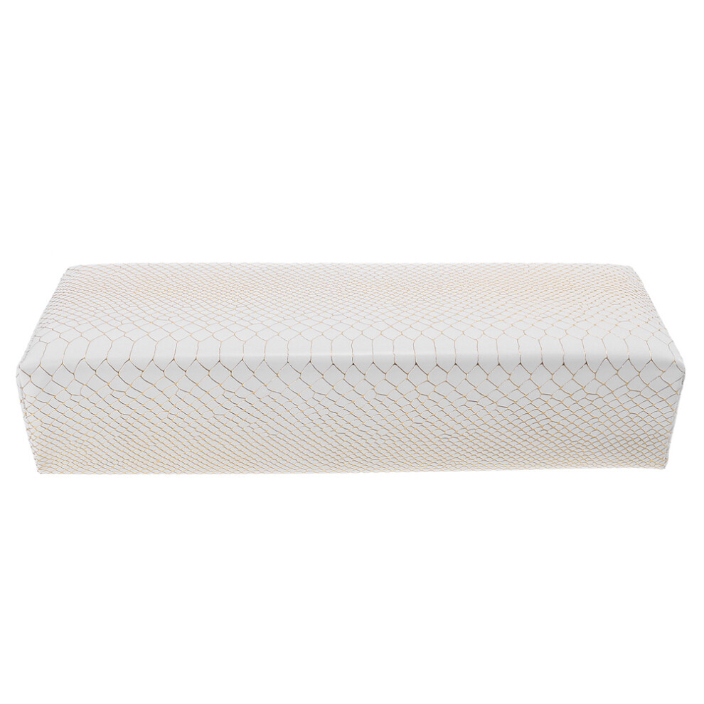 Ohphcall White Pu Nail Art Arm Rest Comfortable Hand Pillow For Manicure