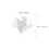 White Artificial Snow Pine Decor Durable Plastic Fake Plant 2