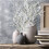 White Artificial Snow Pine Decor Durable Plastic Fake Plant 4