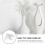 White Artificial Snow Pine Decor Durable Plastic Fake Plant 6