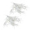 White Artificial Snow Pine Decor Durable Plastic Fake Plant 7