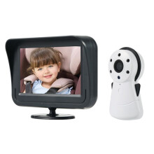 4.3 Inch Car Video Baby Monitor Night Vision Temperature Monitoring Audio Talk Baby Nanny Security Camera
