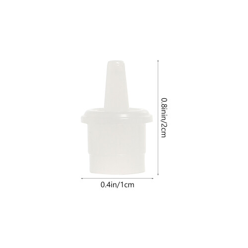 100Pcs White ABS Lash Glue Bottle Plugs Durable Eyelash Extension Caps 1