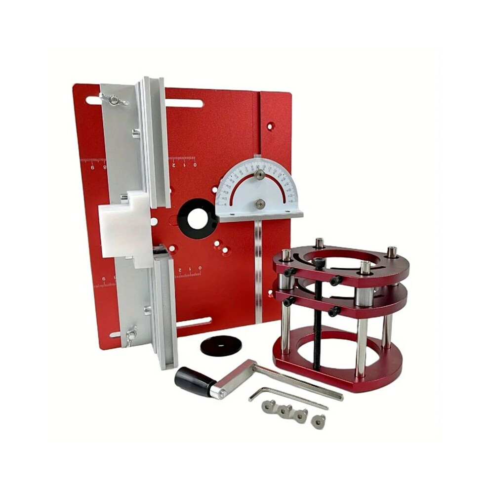 Aluminum Router Table Inset Plate Kit Router Lift System Woodworking Flip Plate For Workbench Trimmer 4711724361914