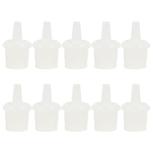 100Pcs White ABS Lash Glue Bottle Plugs Durable Eyelash Extension Caps 2