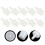 100Pcs White ABS Lash Glue Bottle Plugs Durable Eyelash Extension Caps 4