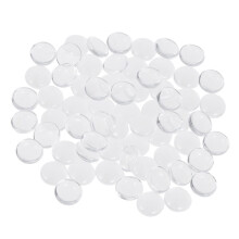 50 Stück Anhänger Halskette Anhänger Glas Patch Größe 1 Weiß