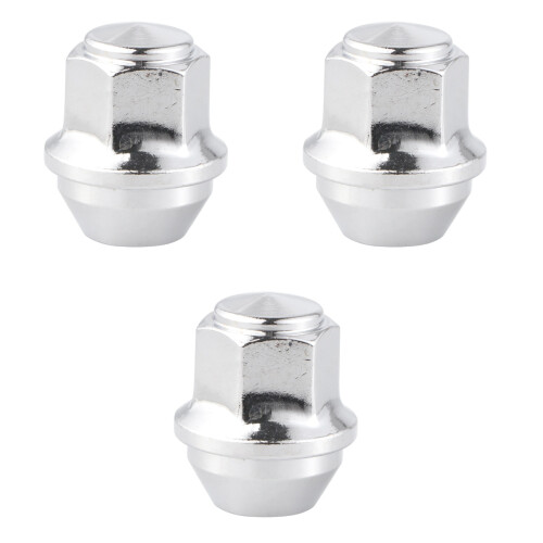 3Pièces Écrous De Roue Voiture Argent Robuste Usage Auto 2