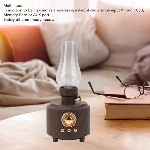 Table Lamp Speaker 57mm BT5.0 1200mAh Woodgrain 2