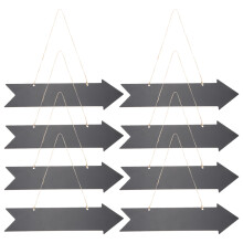 8Pcs Chalkboard Arrow Sign Double Side Blank Direction Signs