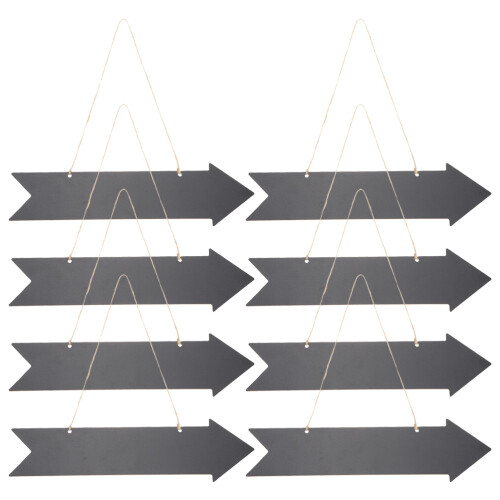 8Pcs Chalkboard Arrow Sign Double Side Blank Direction Signs