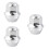 3Pièces Écrous De Roue Voiture Argent Robuste Usage Auto 7