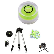 16Pcs  Circular Bubble Spirit Level Bullseye Levels Inclinometers for Leveling Telescope,Tripod,10X6mm,Non-Adhesive