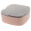 Compacte Kabelbewaarbox Roze Met Vakindeling Voor Oorphone Kabels 1