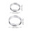 4pcs round pizza saucing rings, heat-resistant baking tools 2