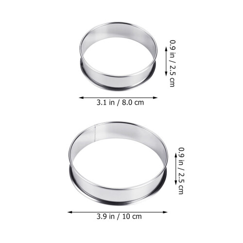 4pcs round pizza saucing rings, heat-resistant baking tools 1